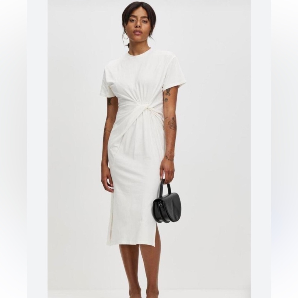 Top shop white twist dress size 4